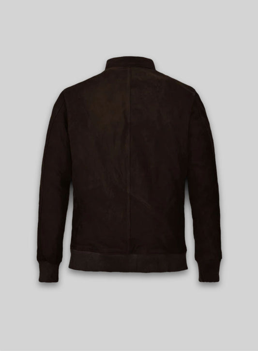 Dark Brown Suede Ryan Reynolds Leather Jacket