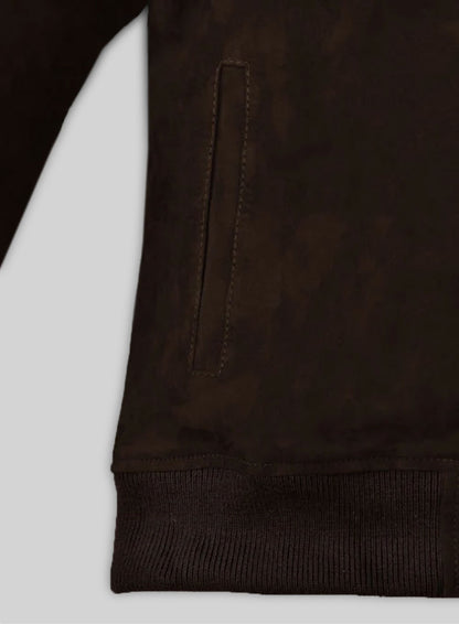Dark Brown Suede Ryan Reynolds Leather Jacket