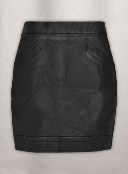 Dart Leather Skirt - # 456 - LeatherCult