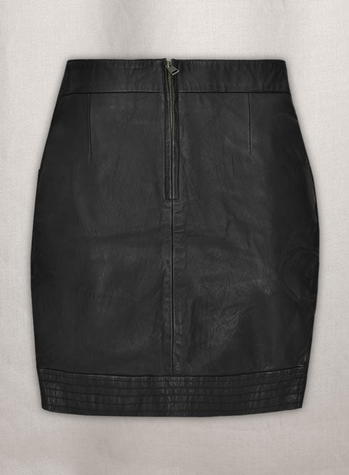 Dart Leather Skirt - # 456 - LeatherCult