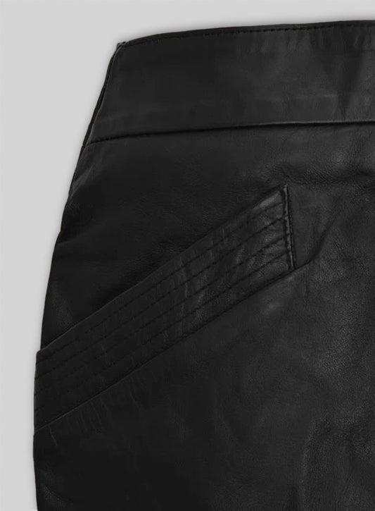 Dart Leather Skirt - # 456
