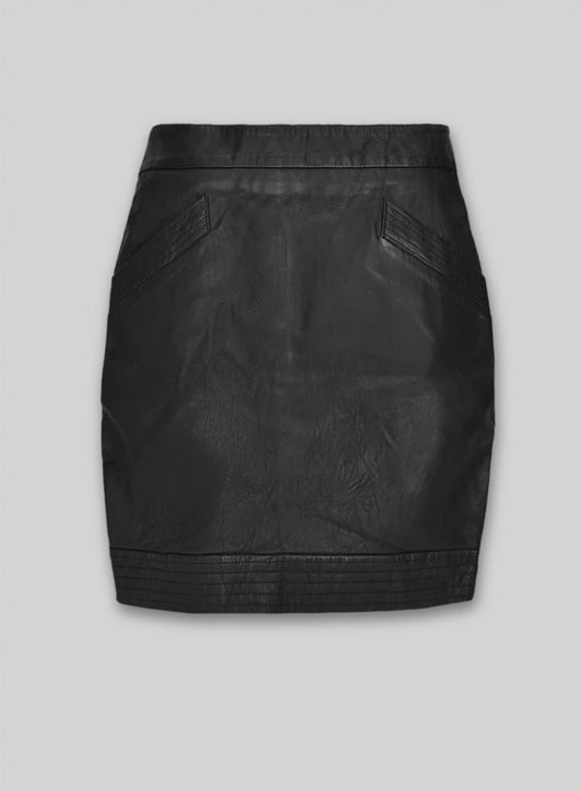 Dart Leather Skirt - # 456