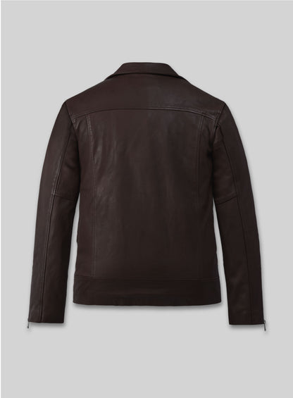 Dauntless Brown Biker Leather Jacket