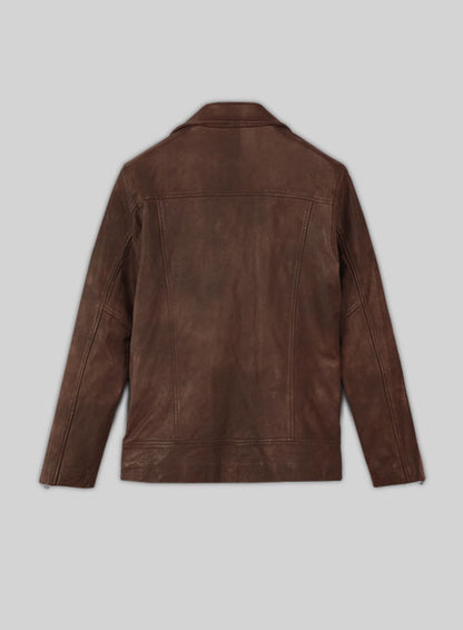 Dauntless Spanish Brown Biker Leather Jacket