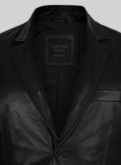 Dave Bautista Leather Blazer