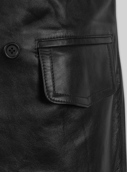 David Tennant Doctor Who Leather Trench Coat