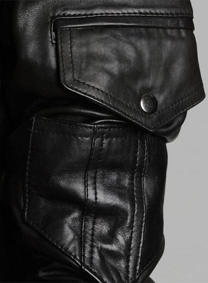 Demon Hooded Leather Jacket - LeatherCult