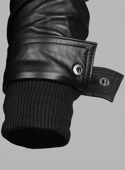 Demon Hooded Leather Jacket - LeatherCult
