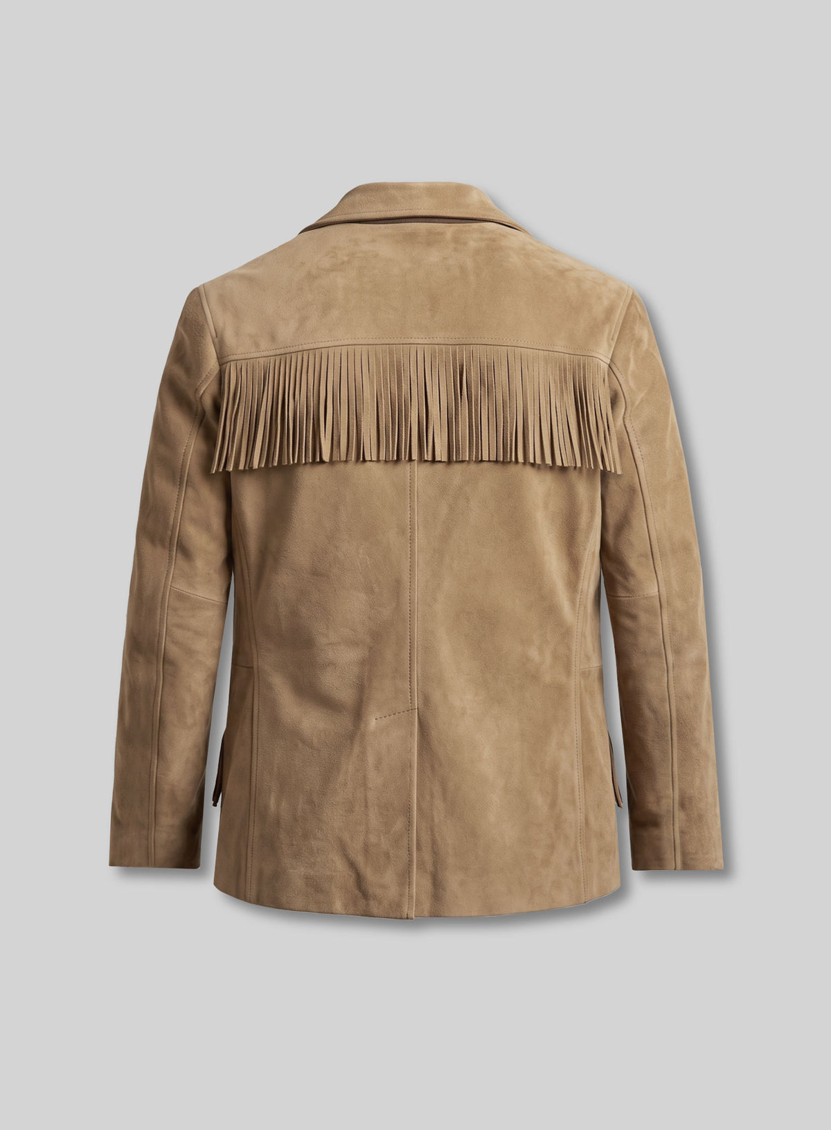 Desert Rider Fringe Suede Leather Blazer