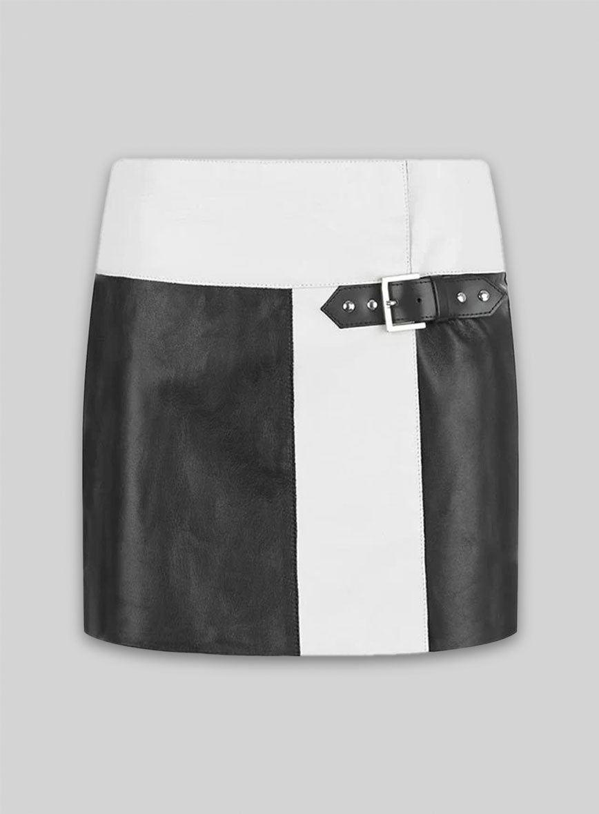 Devore Leather Skirt - # 479