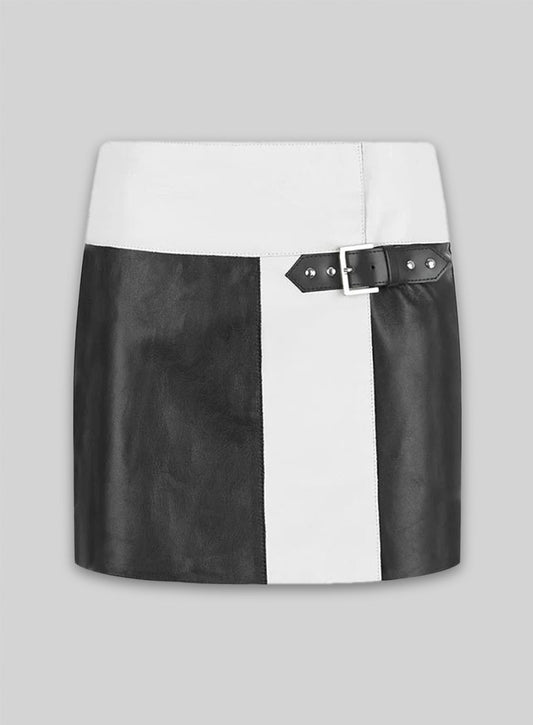 Devore Leather Skirt - # 479