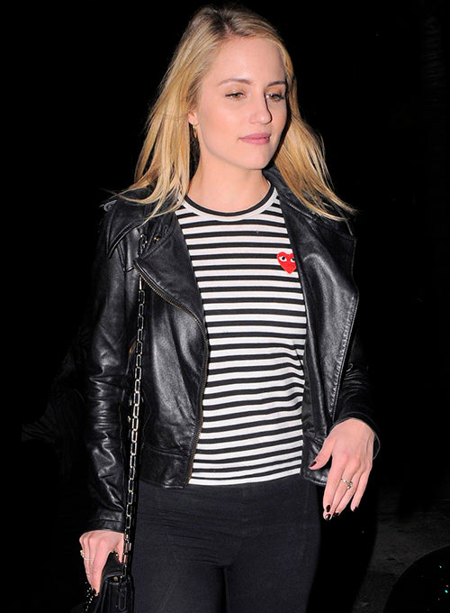 Dianna Agron Leather Jacket #1 - LeatherCult