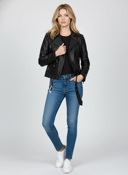 Dianna Agron Leather Jacket #2