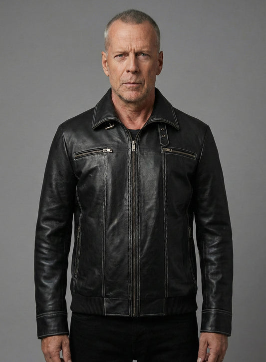 Die Hard 5 Bruce Willis Leather Jacket