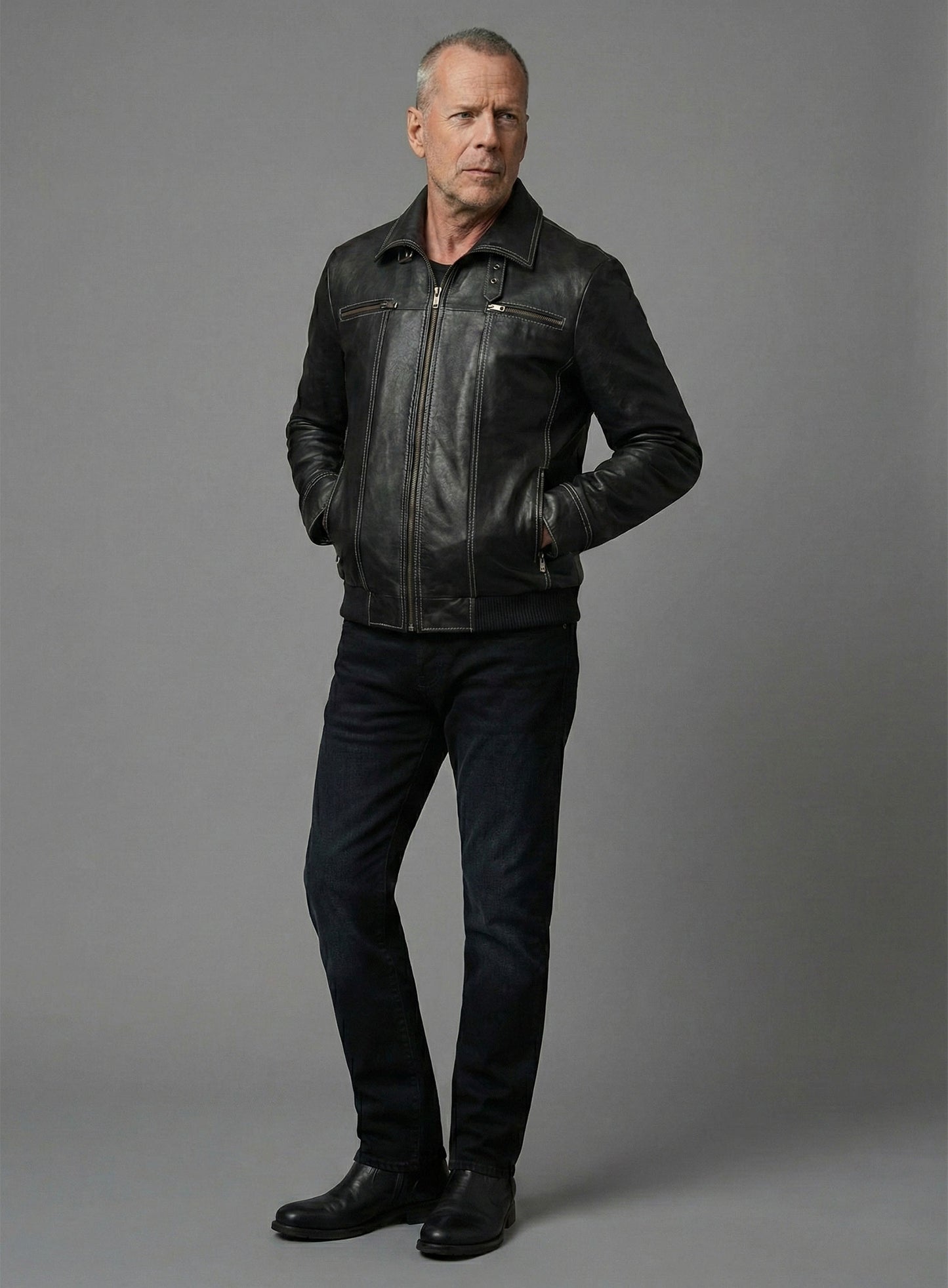 Die Hard 5 Bruce Willis Leather Jacket