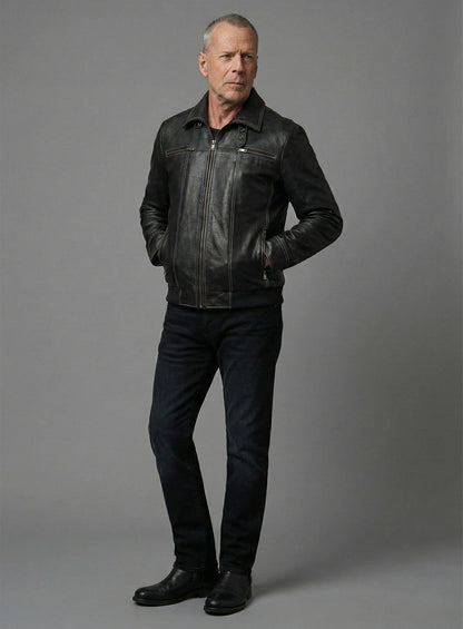 Die Hard 5 Bruce Willis Leather Jacket