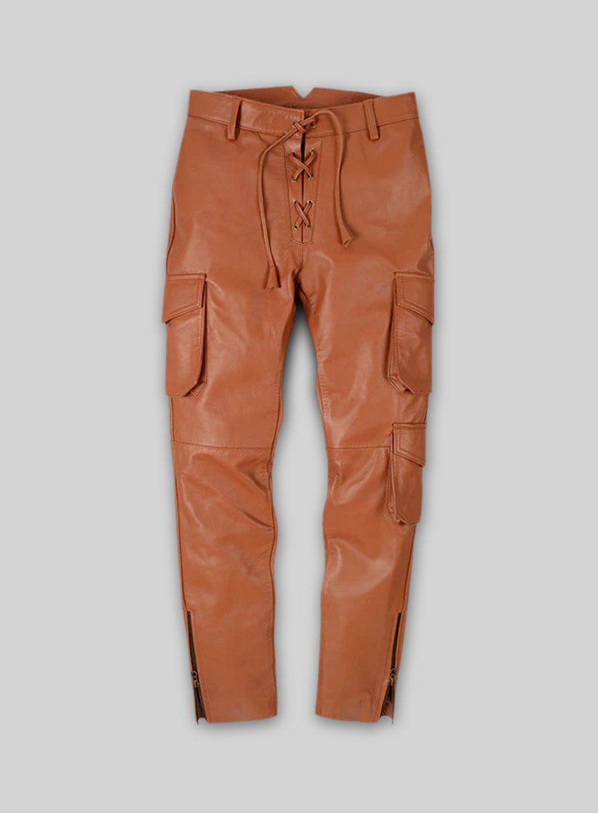 Terrain Brown Drifter Leather Cargo Pants