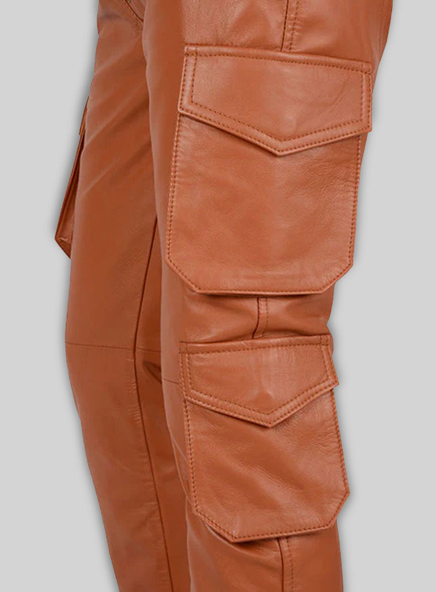 Terrain Brown Drifter Leather Cargo Pants