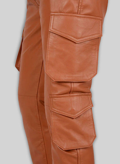 Terrain Brown Drifter Leather Cargo Pants
