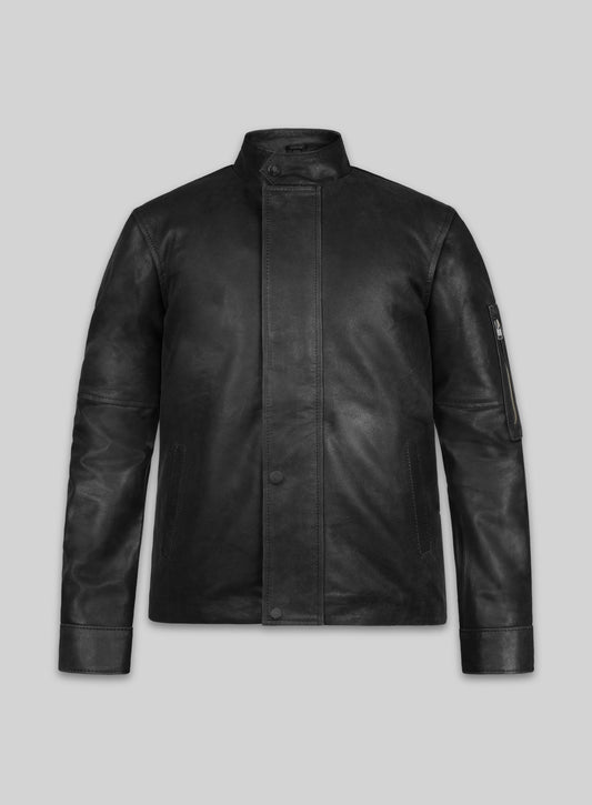 Distressed Black Californication 3 Hank Moody Leather Jacket