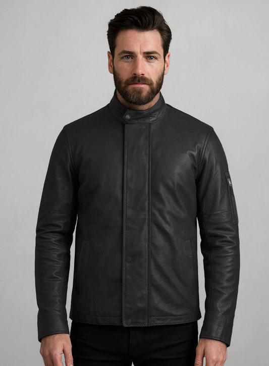 Distressed Black Californication 3 Hank Moody Leather Jacket