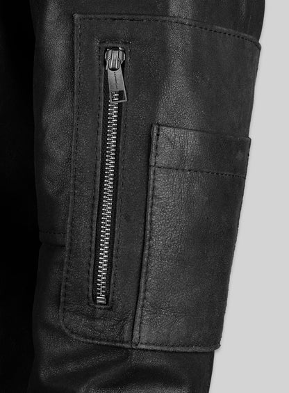 Distressed Black Californication 3 Hank Moody Leather Jacket