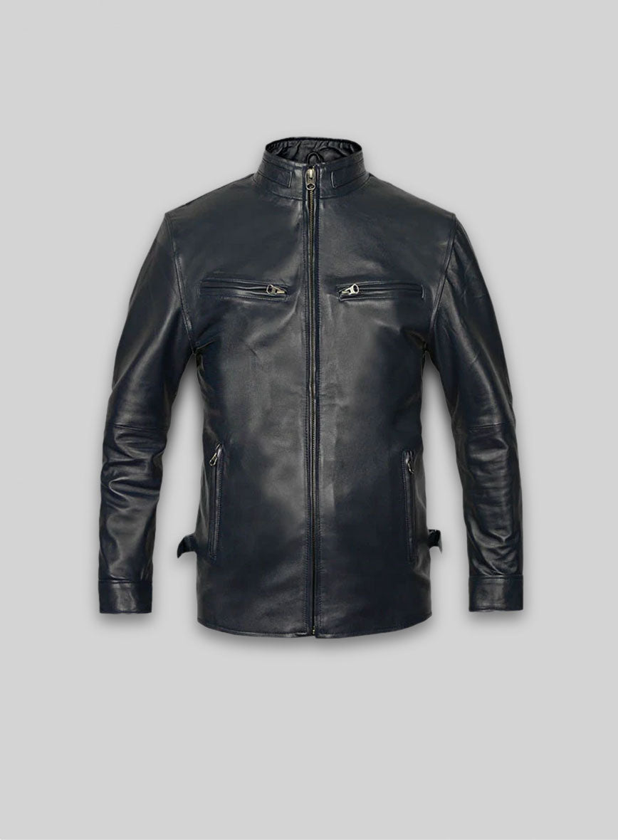 Dark Blue Vin Diesel Fast And Furious 6 Leather Jacket
