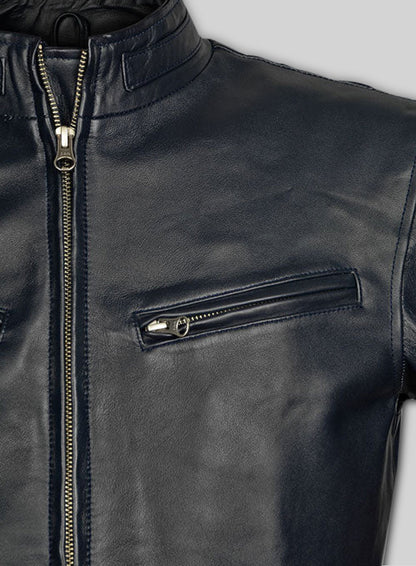 Dark Blue Vin Diesel Fast And Furious 6 Leather Jacket