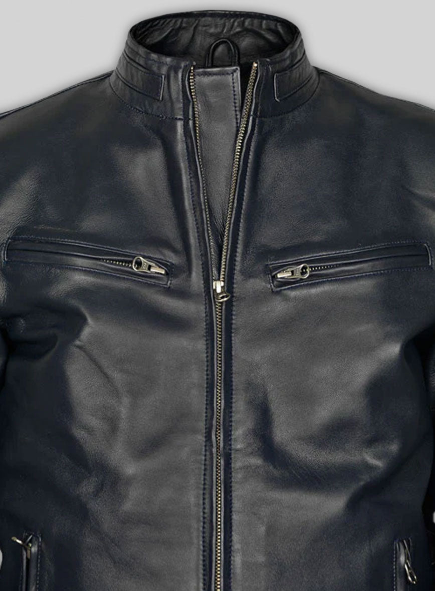 Dark Blue Vin Diesel Fast And Furious 6 Leather Jacket
