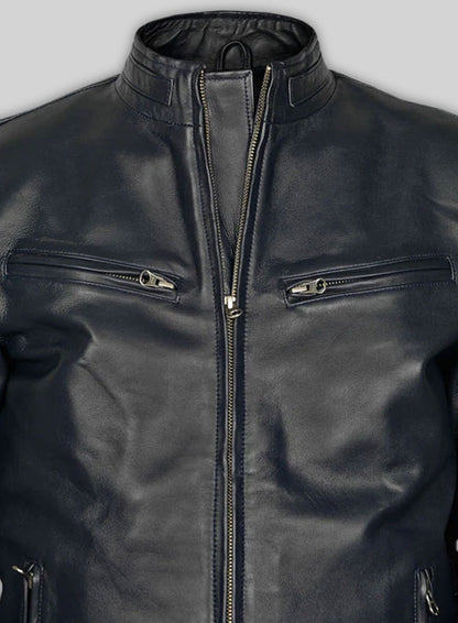 Dark Blue Vin Diesel Fast And Furious 6 Leather Jacket