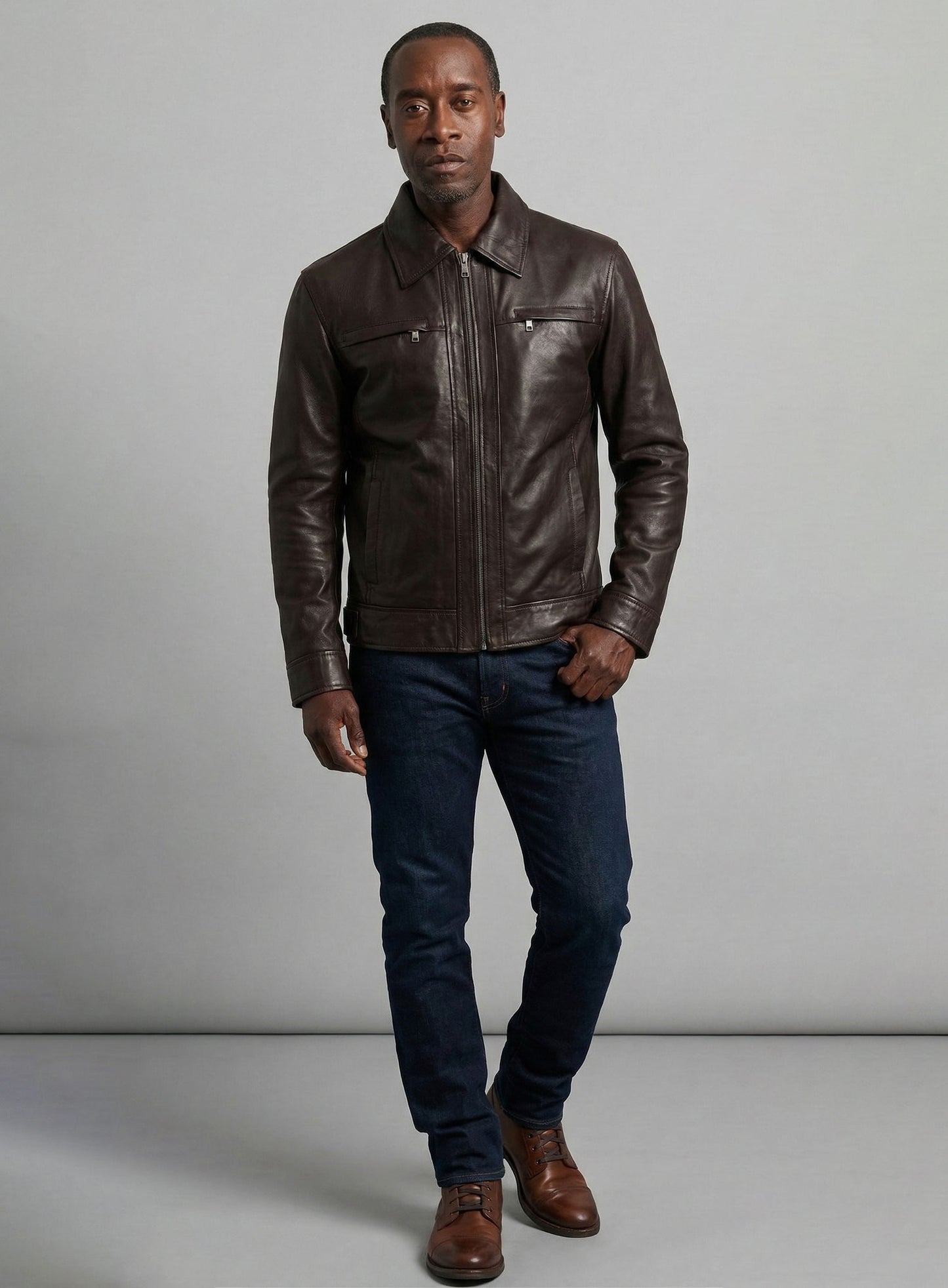 Don Cheadle Traitor Leather Jacket