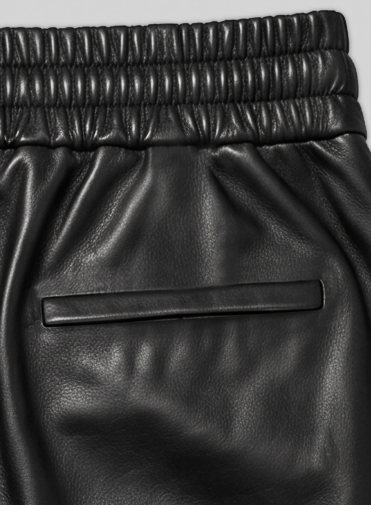 Drawstring Designer Leather Pants