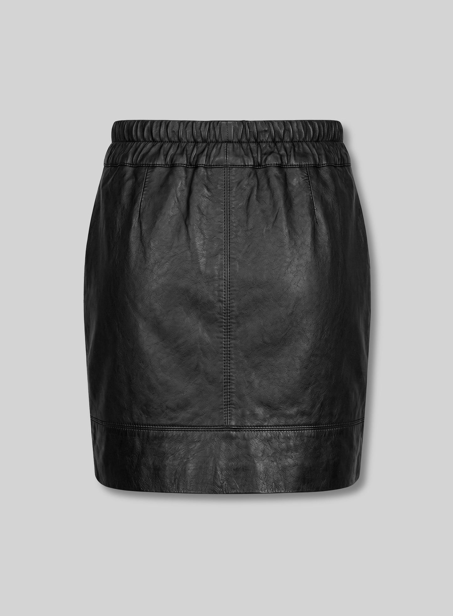 Drawstring Leather Skirt - # 421