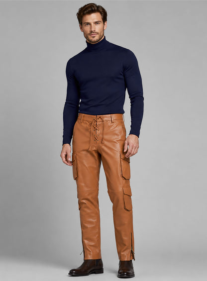 Drifter Leather Cargo Pants