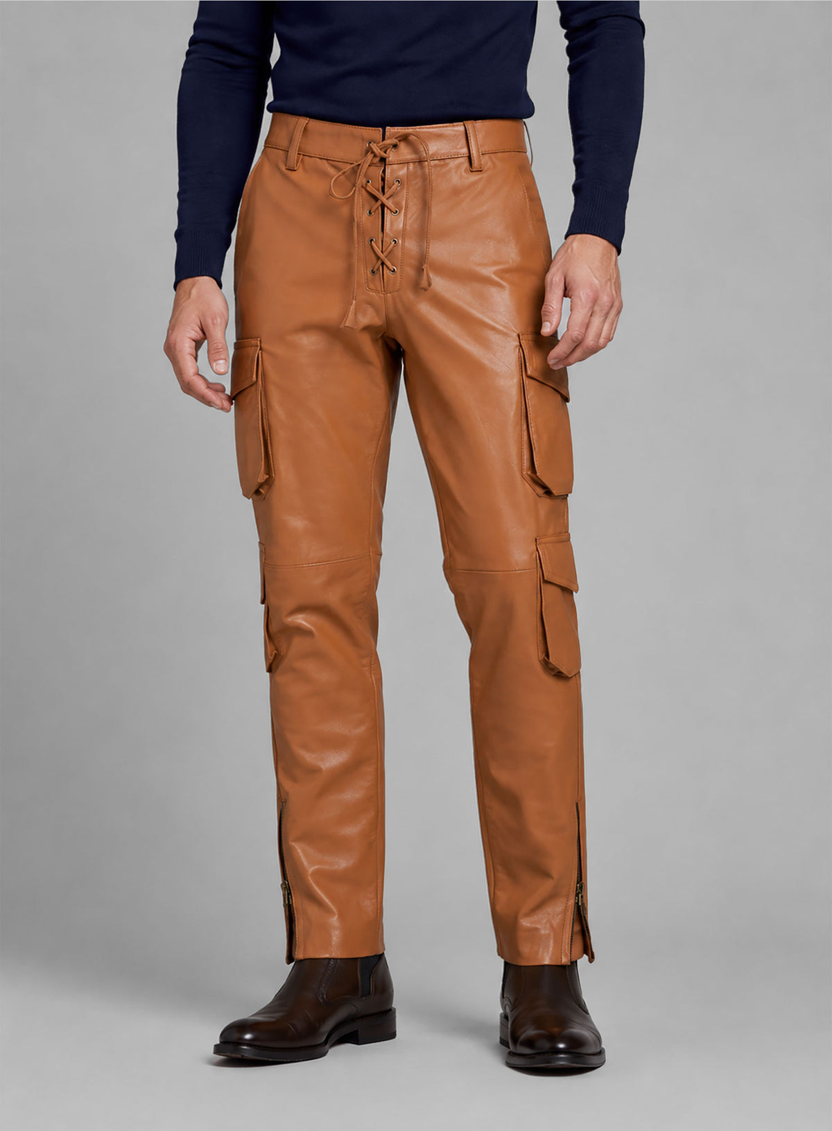 Drifter Leather Cargo Pants