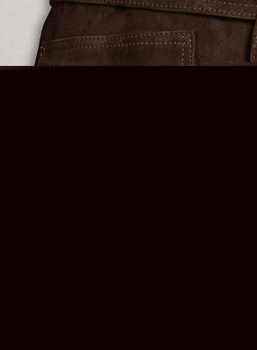 Dark Brown Suede Alpine Leather Long Coat - LeatherCult