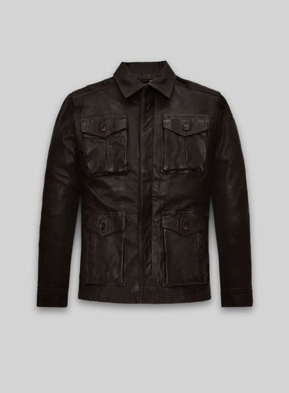 Dark Brown Jensen Ross Ackles Supernatural Season 7 Leather Jacket