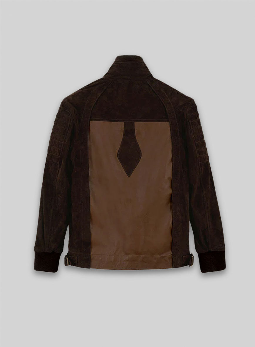Dark Tan Daniel Radcliff Horns Leather Jacket