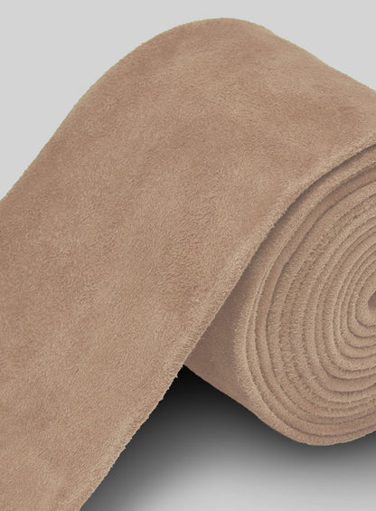 Dusty Beige Suede Tie