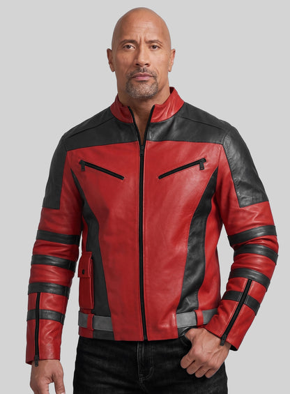 Dwayne Johnson Red One Leather Jacket