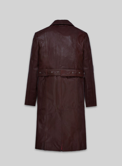 Eiza Gonzalez Leather Trench Coat