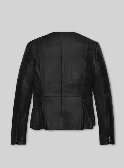 Elizabeth Gillies Dynasty Leather Jacket