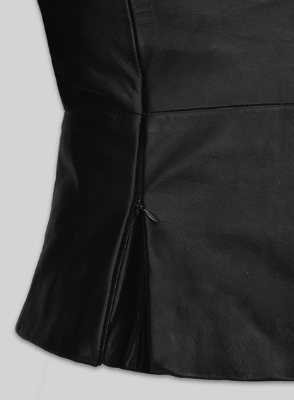 Elizabeth Gillies Dynasty Leather Jacket