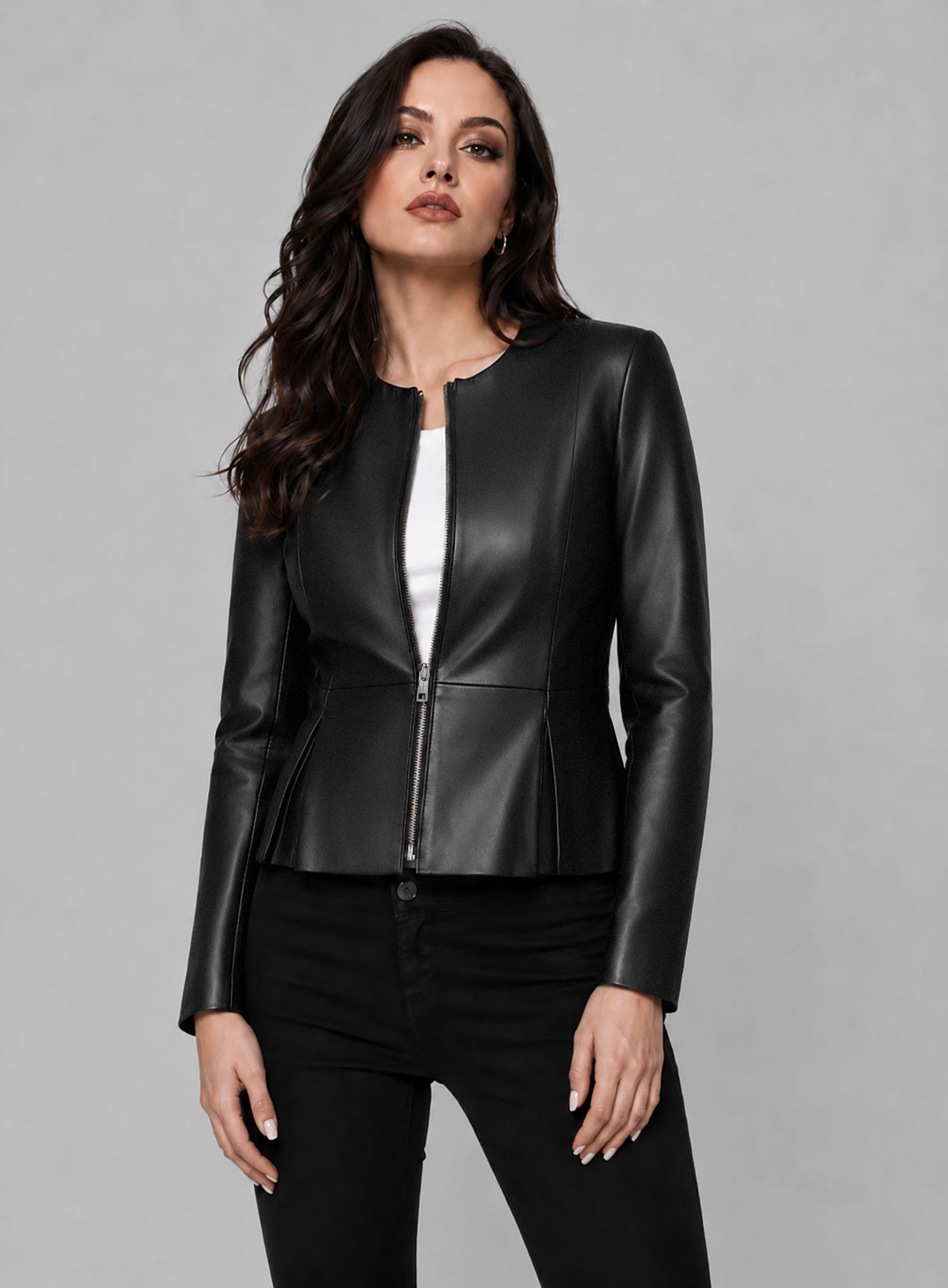 Elizabeth Gillies Dynasty Leather Jacket