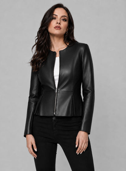 Elizabeth Gillies Dynasty Leather Jacket