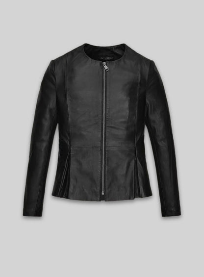 Elizabeth Gillies Dynasty Leather Jacket