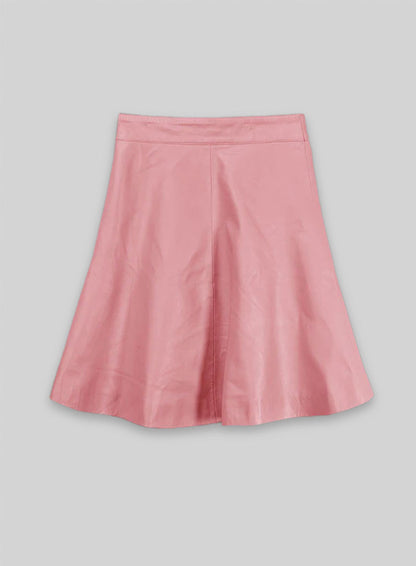 Ellen Pompeo Leather Skirt