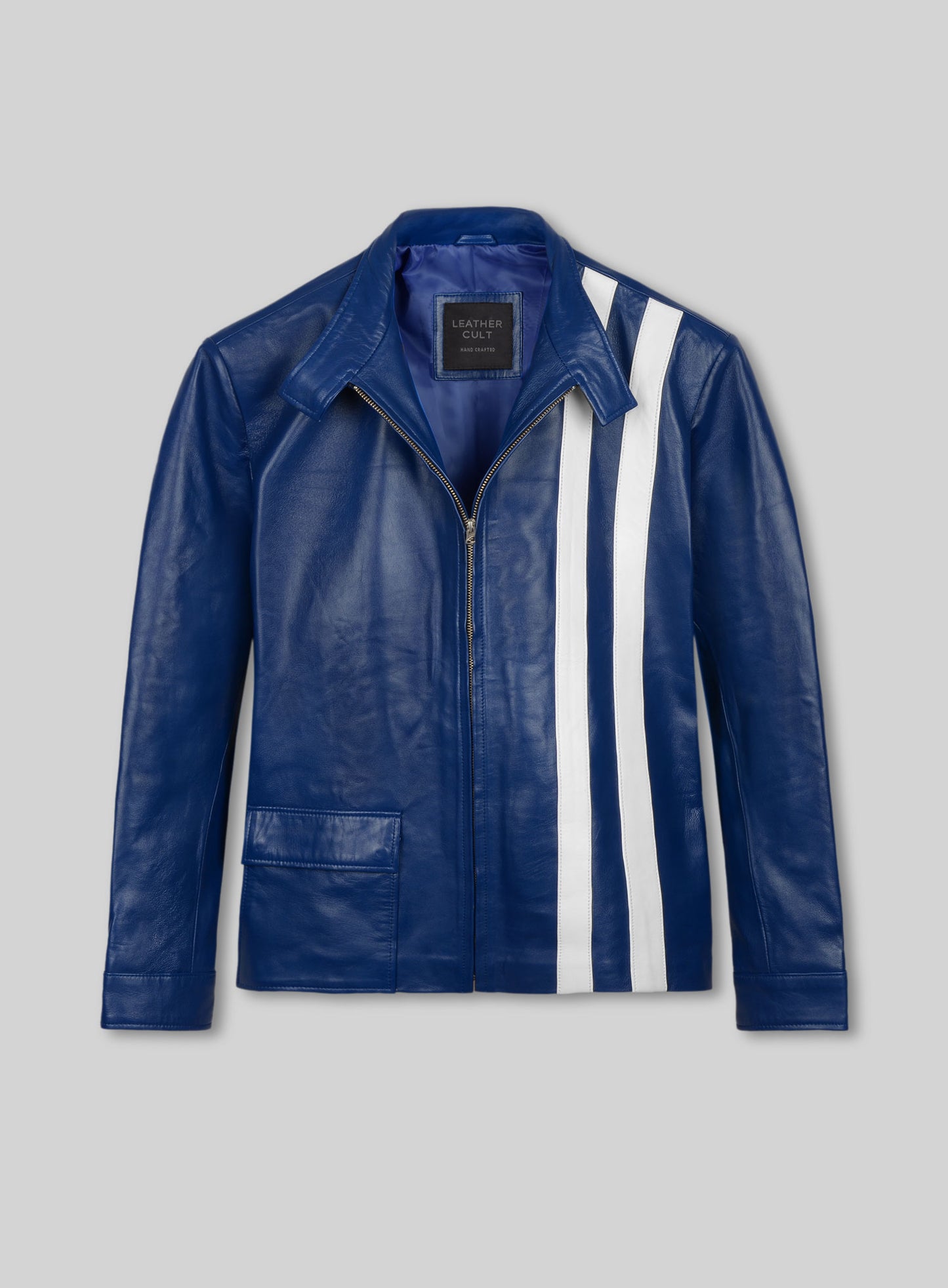 Elvis Presley Speedway Blue Leather Jacket