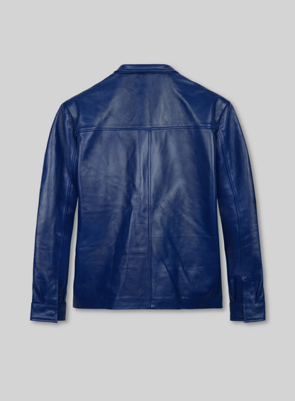 Elvis Presley Speedway Blue Leather Jacket