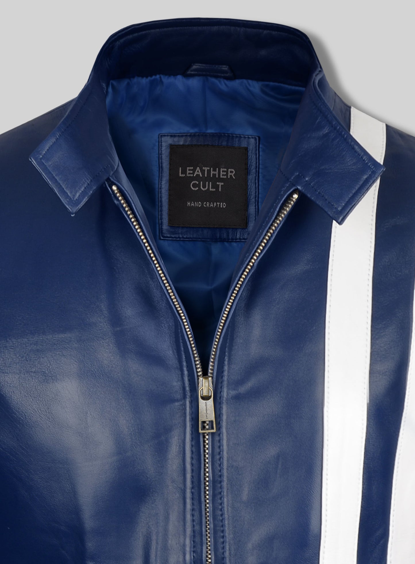 Elvis Presley Speedway Blue Leather Jacket